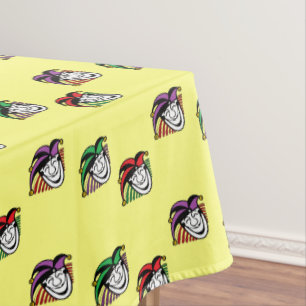 Nappe Joker coloré casquette motif jaune
