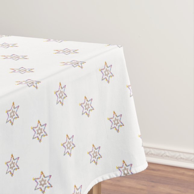Nappe Joli 6 - Étoiles points sur blanc  (In Situ)
