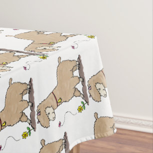 Nappe Joli alpaga joyeux avec dessin animé de papillon