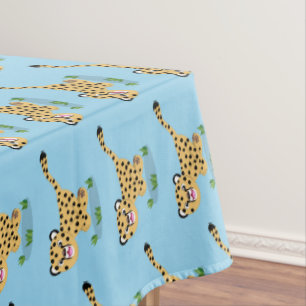Nappe Joli bébé guépard en cours de dessin animé illustr