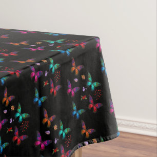 Nappe Joli bijou Tone Papillons sur Motif noir