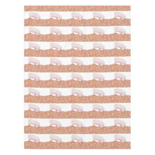 Nappe Joli Cochon Rose dans la Boue Dessin Animé Aquarel
