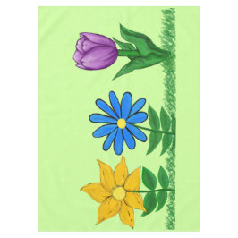 Nappe Joli Fleurs Jaune Bleu Violet Tissu de table