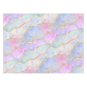 Nappe Joli Pastel Agate Aquarelle de la veine Parties