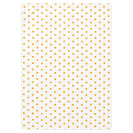 Nappe Joli Pois blanc orange