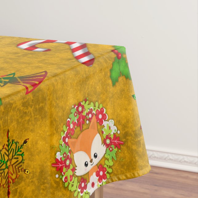 Nappe Joli renard de Noël (In Situ)