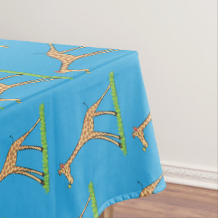 Nappe Jolie girafe avec dessin animé de papillon