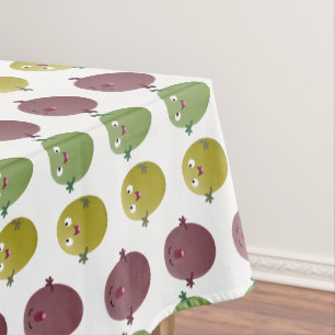 Nappe Jolie olives joyeux chantant dessin animé