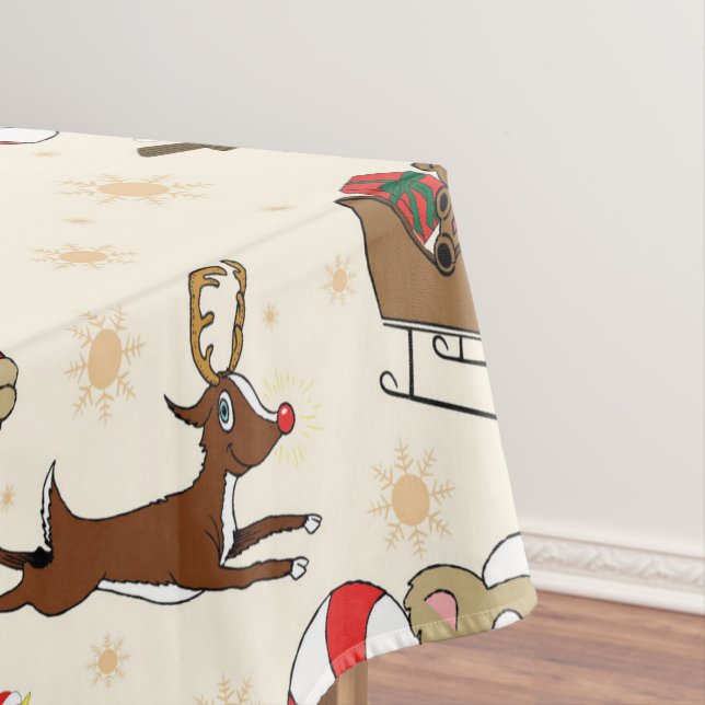 Nappe Jolie Père Noël Sloth Joyeuses Vacances (In Situ)