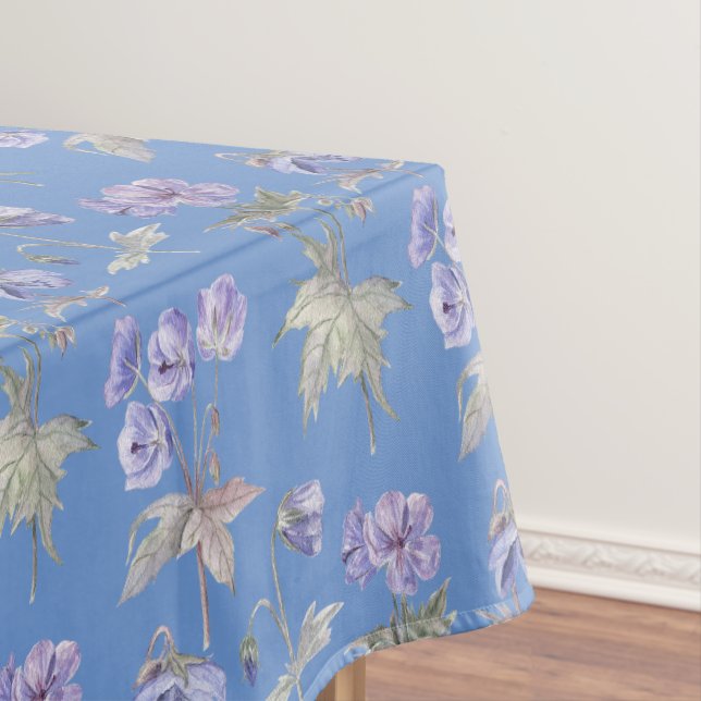 Nappe Jolie Violette Florale Fleur Fille Baby shower (In Situ)