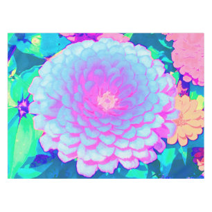 Nappe Jolie Zinnia violette et rose dans le jardin d'été