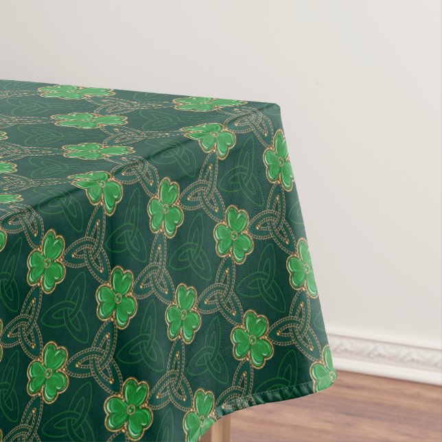 Nappe Jour de la Saint Patrick géométrique Celtic Triske (In Situ)