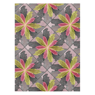 Nappe Joy, Vert rose Anthracite Imaginaire Fleur Fractal