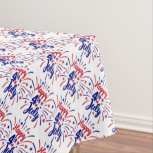 Nappe Joyeux 4 juillet Patriotique Starburst
