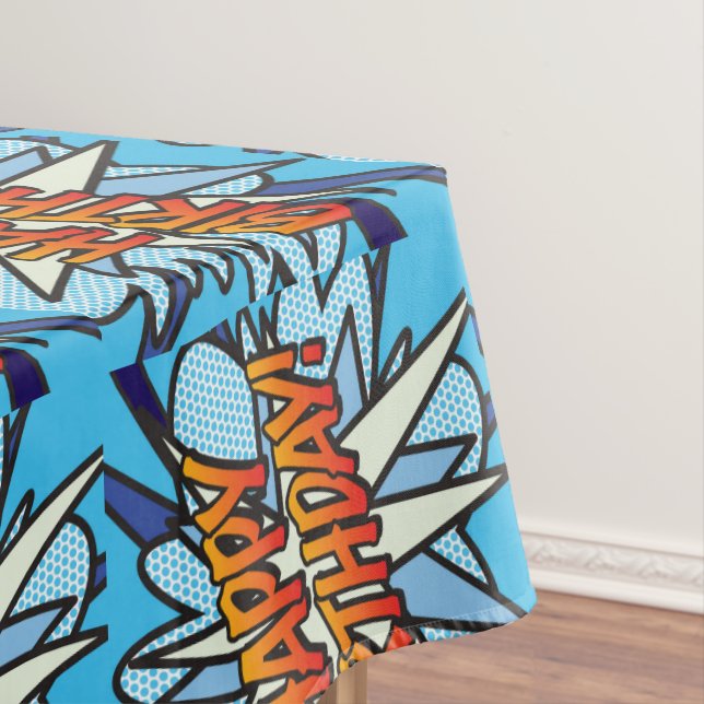 Nappe Joyeux Anniversaire Livre de Bande Dessinée Rétro  (In Situ)