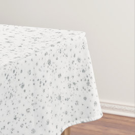 Nappe Joyeux Noël Motif neige en vacances blanches