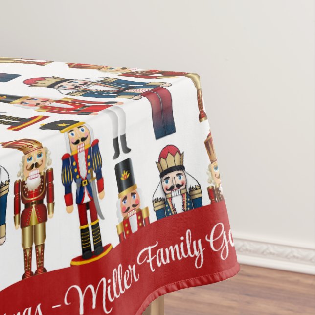 Nappe Joyeux Noël Personnaliser Nom de famille ou Texte  (In Situ)