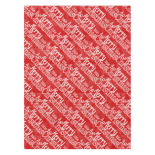 Nappe Joyeux petit Noël Abstrait Motif triangle