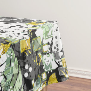 Nappe jungle tropicale sans joint exotique feuilles abst