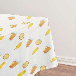 Nappe jus d'orange motif d'été