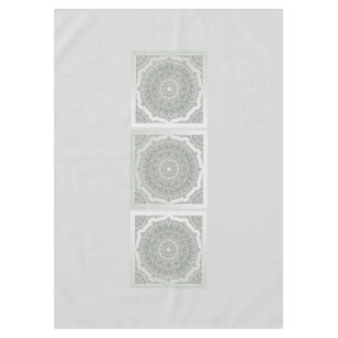 Nappe Kaleidoscope Fractal Mandala - vert gris