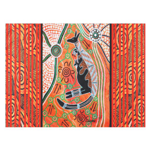 Nappe Kangaroo Dreams Aboriginal Art Tablecloth