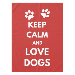 Nappe Keep calm and love dogs