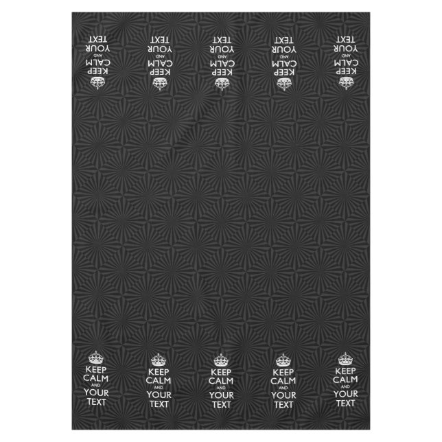 Nappe KEEP CALM personnalisé et votre texte en rafale (Devant)