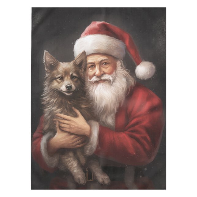 Nappe Kelpie australienne avec Noël au Père Noël (Devant)