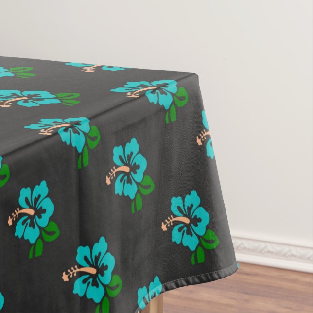 Nappe Ketmie turquoise mignonne chic tropicale élégante (In Situ)