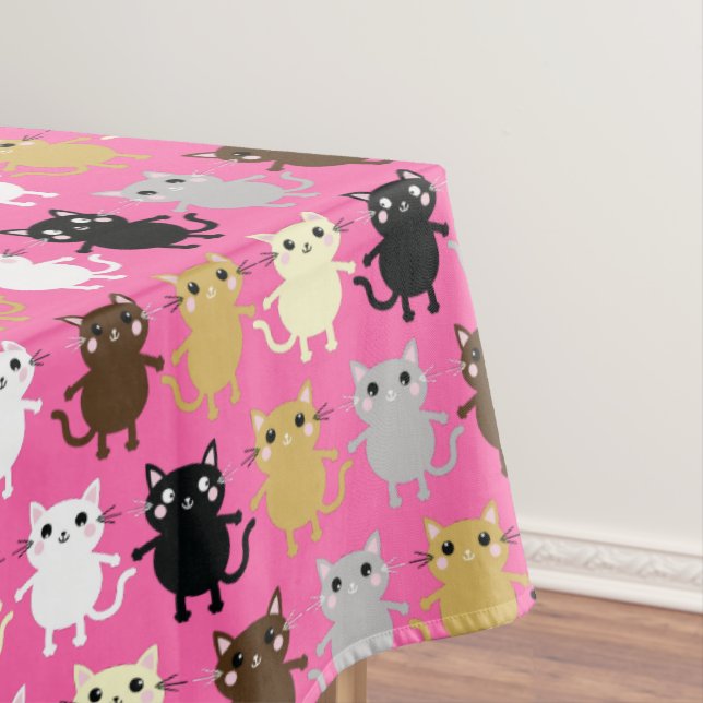 Nappe Kitty Chat Anniversaire Fête Enfants (In Situ)