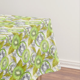 Nappe Kiwi, fruité, vert et blanc, frais