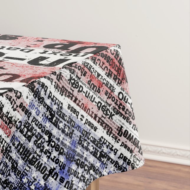 Nappe La gloire du baseball | Mots du drapeau américain  (In Situ)