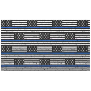 Nappe La police signale la ligne bleue mince