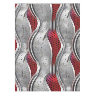 Nappe La texture Gris Rouge 3D en métal gras