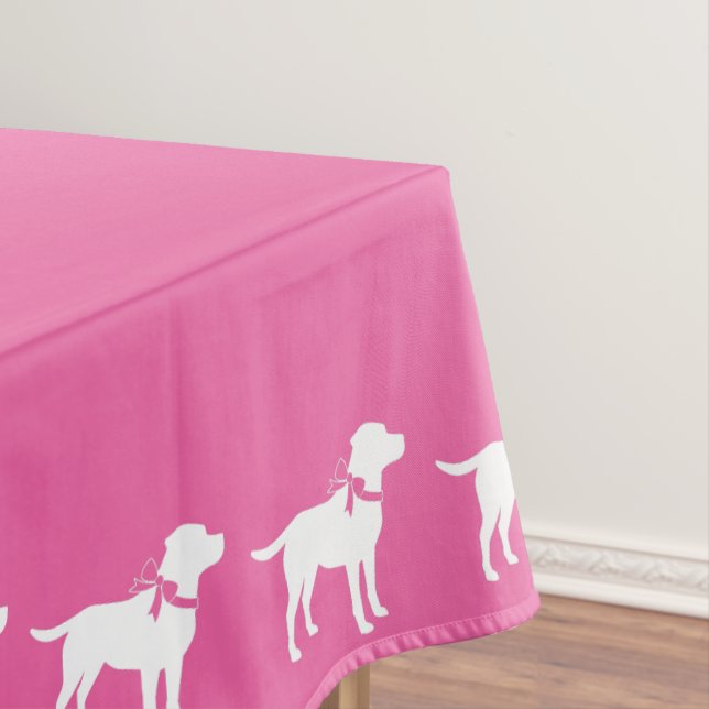 Nappe Labrador Chien Baby shower Rose Girl Lab (In Situ)
