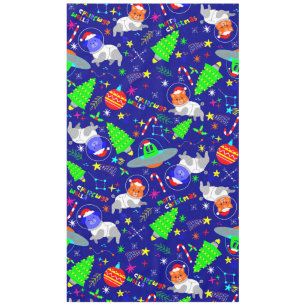 Nappe laide alien de Noël père Noël chat chien