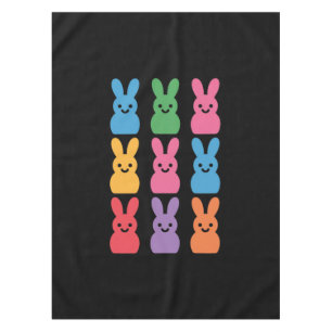 Nappe Lapin de Pâques Œufs Carreaux Léopard