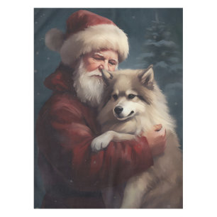 Nappe Lapphund finlandais Noël festif du Père Noël
