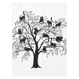 Nappe L'arbre aux chats noirs