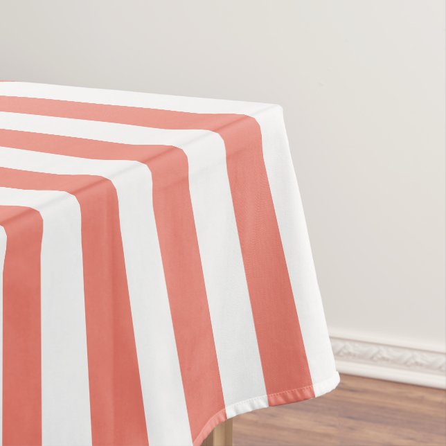 Nappe large de corail moderne de rayure (In Situ)