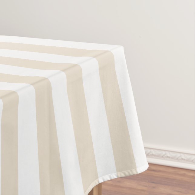 Nappe large ene ivoire moderne de rayure (In Situ)
