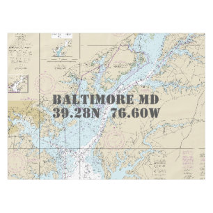 Nappe Latitude de longitude nautique Baltimore MD