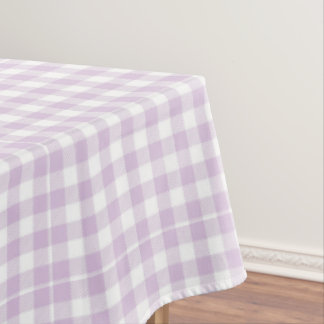 Nappe Lavande Pâle Moderne à Carreaux Gingham Rustique