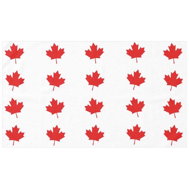 Nappe Le drapeau de la Feuille d'érable du Canada (Devant (Horizontal))