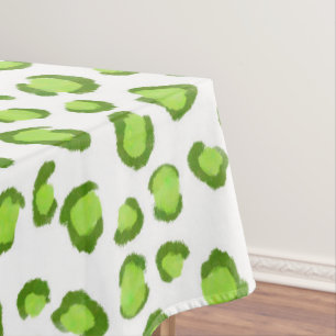 Nappe Le Poster de animal vert du léopard des neiges mo