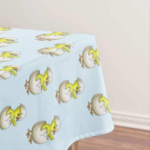 Nappe Le poussin de Pâques nouvellement éclos