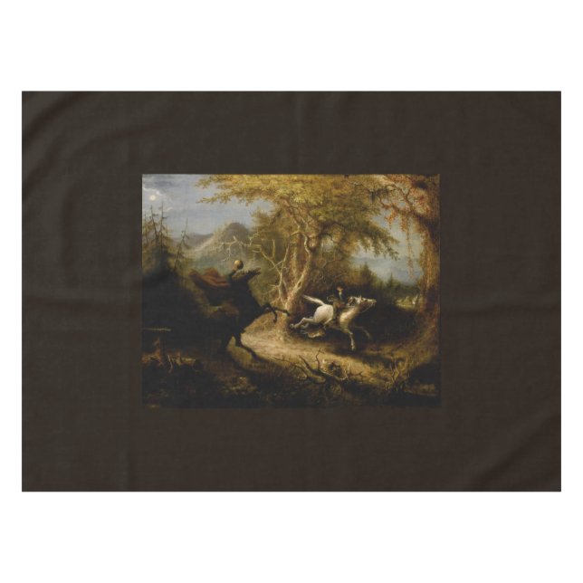 Nappe Légende du cavalier sans tête fantôme d'Halloween (Devant (Horizontal))