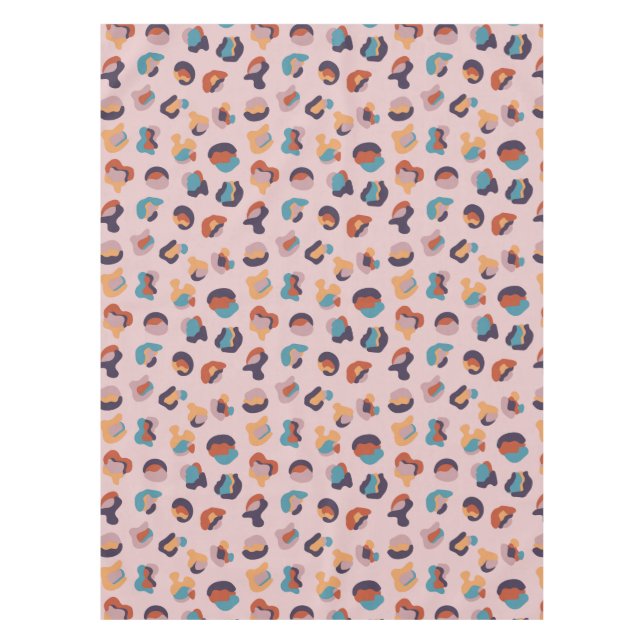 Nappe Leopard animal rose moderne (Devant)