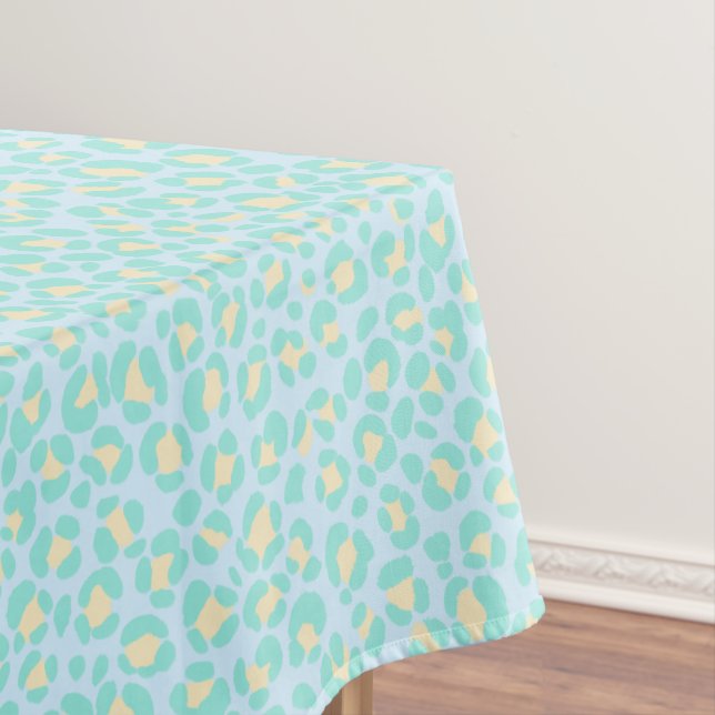 Nappe Léopard bleu Turquoise jaune (In Situ)